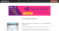 Desktop Screenshot of programistamag.pl